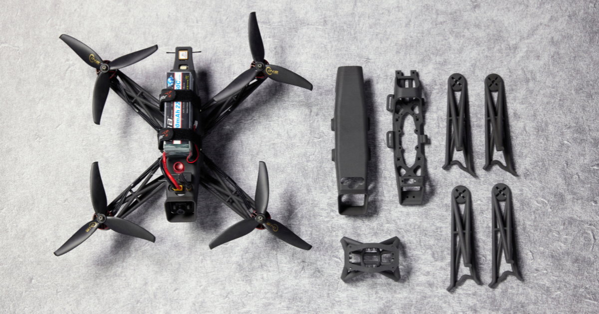 3D printed drone and its parts